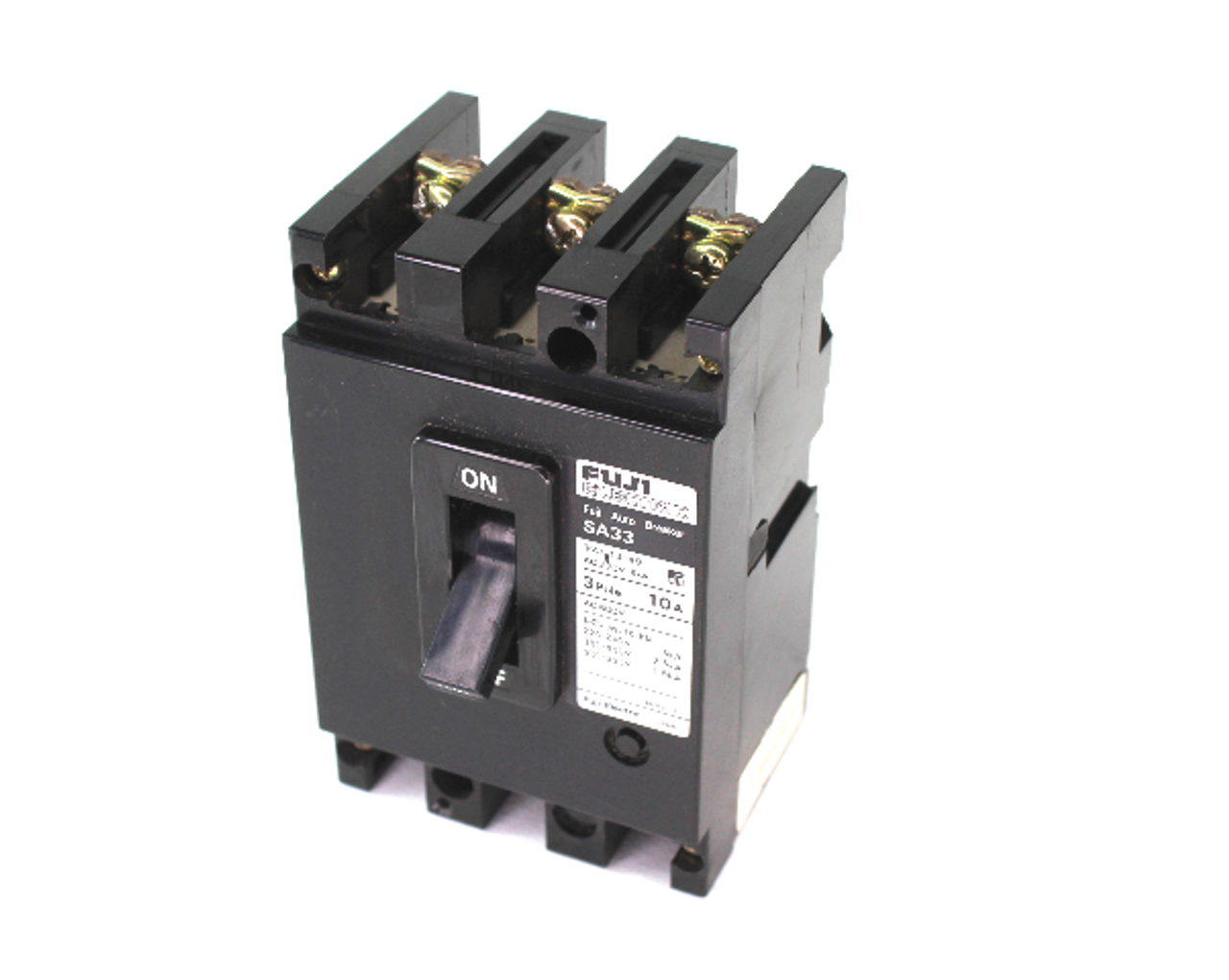 Fuji Electric SA33 Auto Circuit Breaker, 220VAC, 10 Amp, 5kA