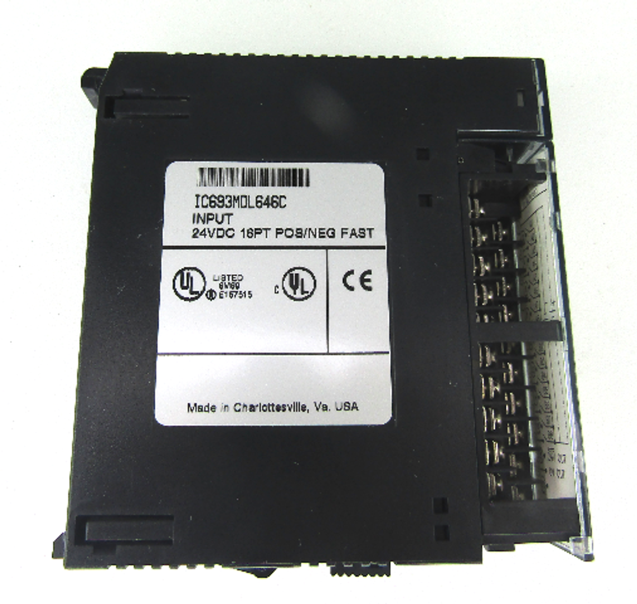 GE-Fanuc IC693MDL646C Input Module, 24VDC, 16PT