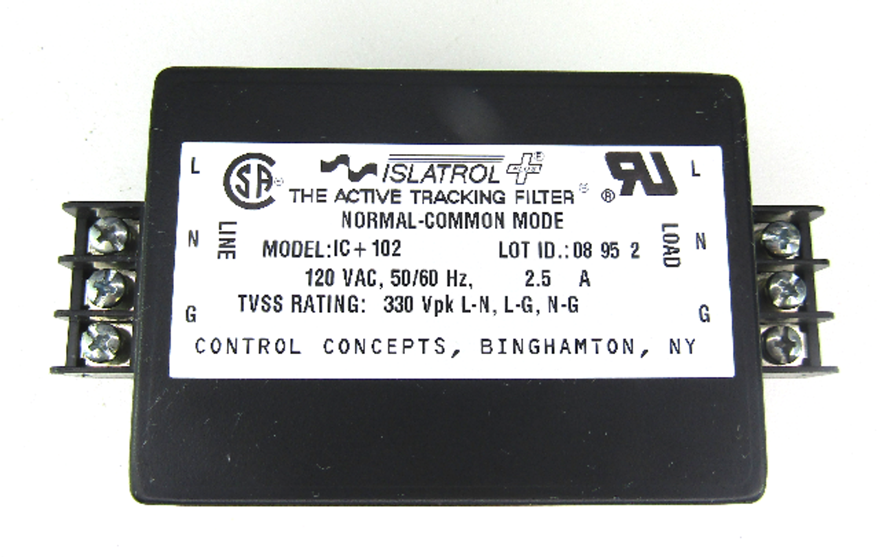 Details about / CONTROL CONCEPTS ISLATROL ACTIVE TRACKING FILTER 120 VAC IC+107 2 AVAILABLE