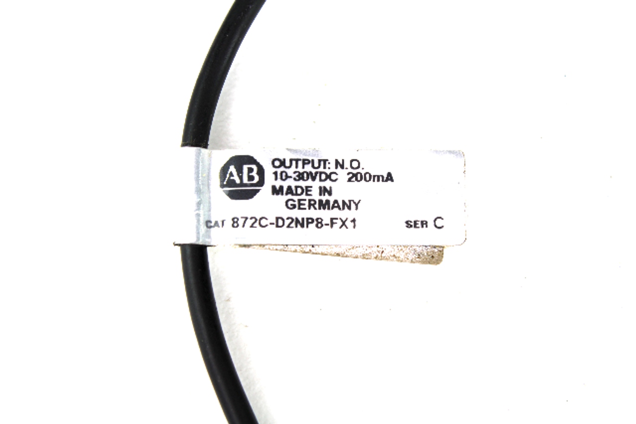Allen Bradley 872C-D2NP8-FX1 Ser. C Inductive Proximity Sensor, 10-30V DC