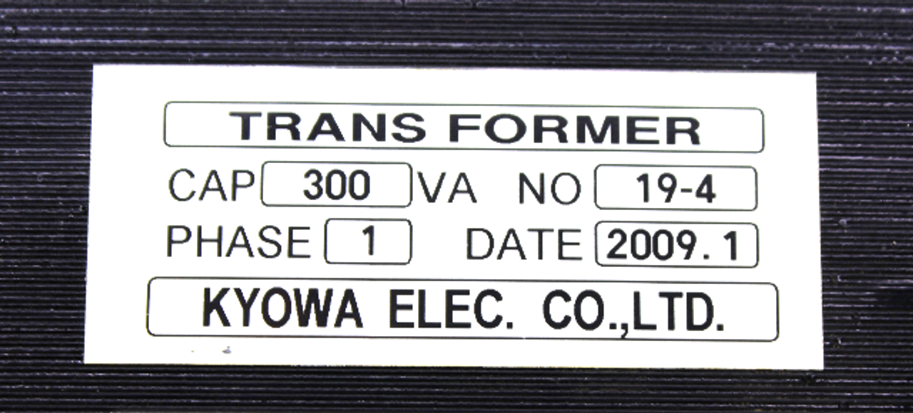 Kyowa Electric 19-4 Industrial Transformer, 300VA, 1 Phase