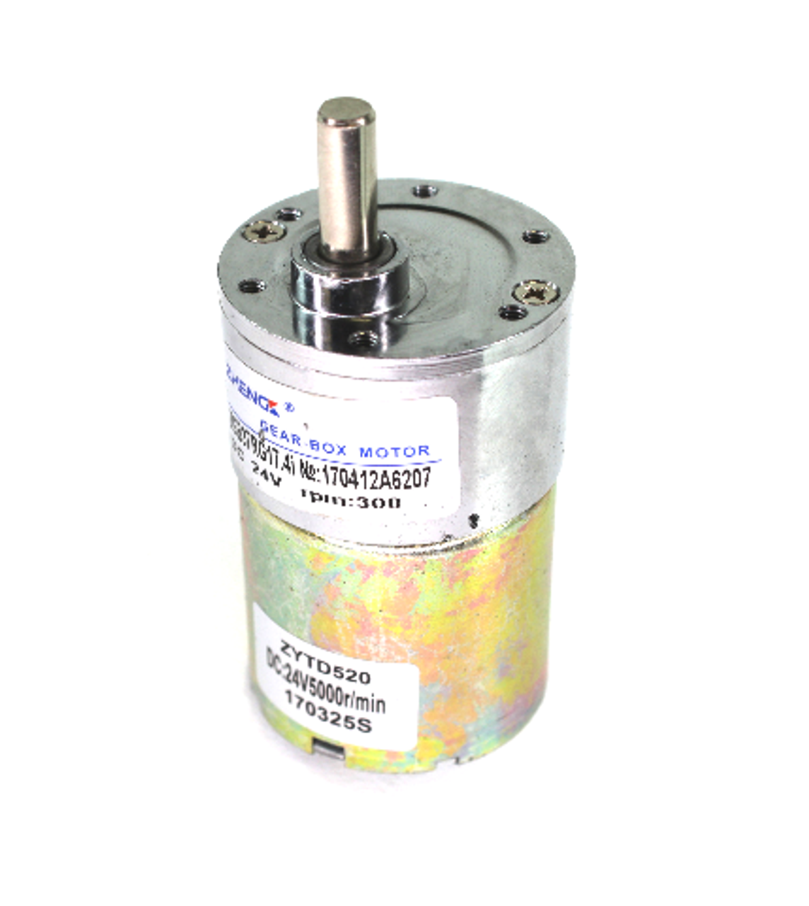 ZHENG ZGB37RG17/ZYTD520 Gearbox Motor, 300RPM, 24V DC