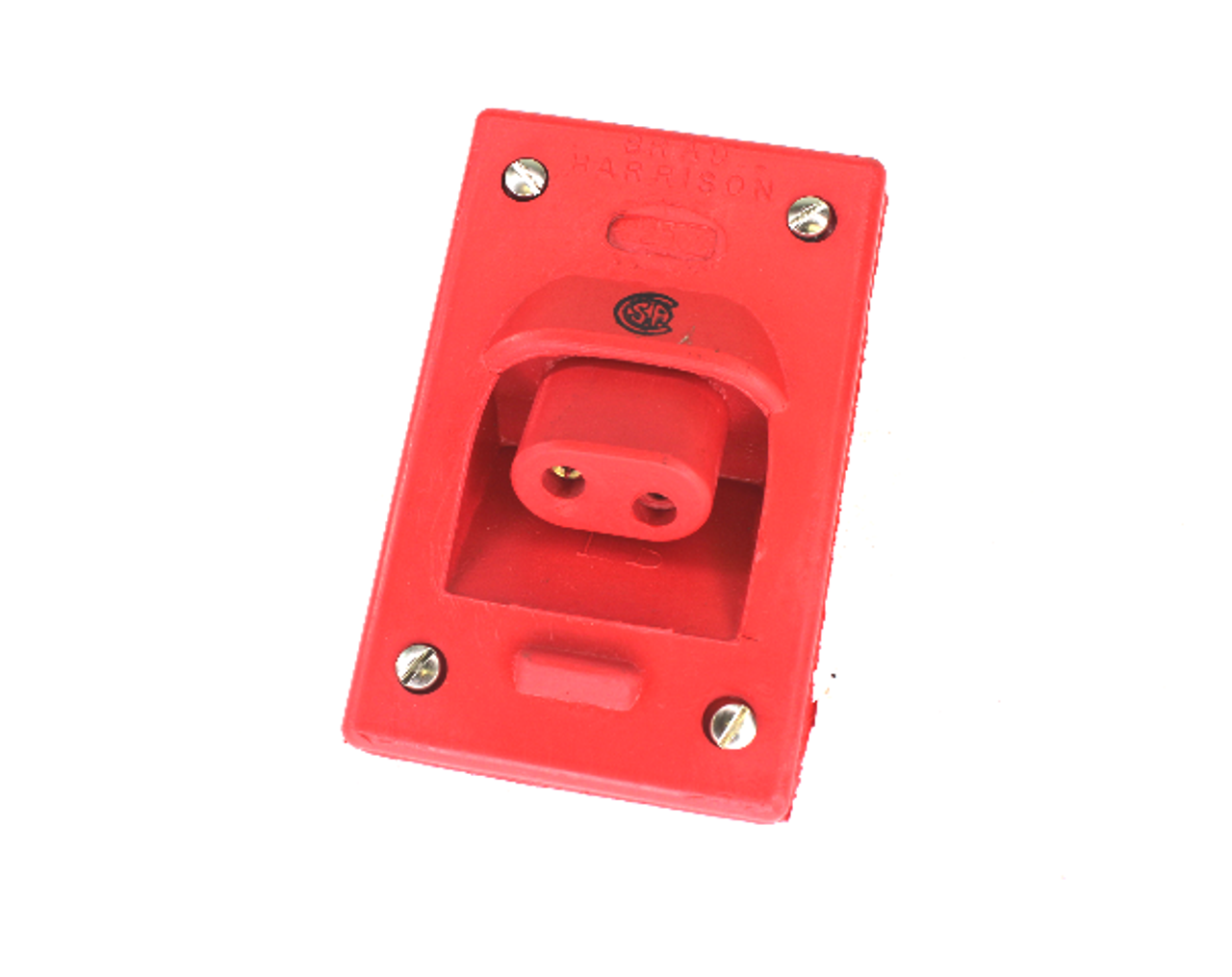 Brad Harrison 22903 Angled Safety Plug Receptacle, 25 Amp, 600V