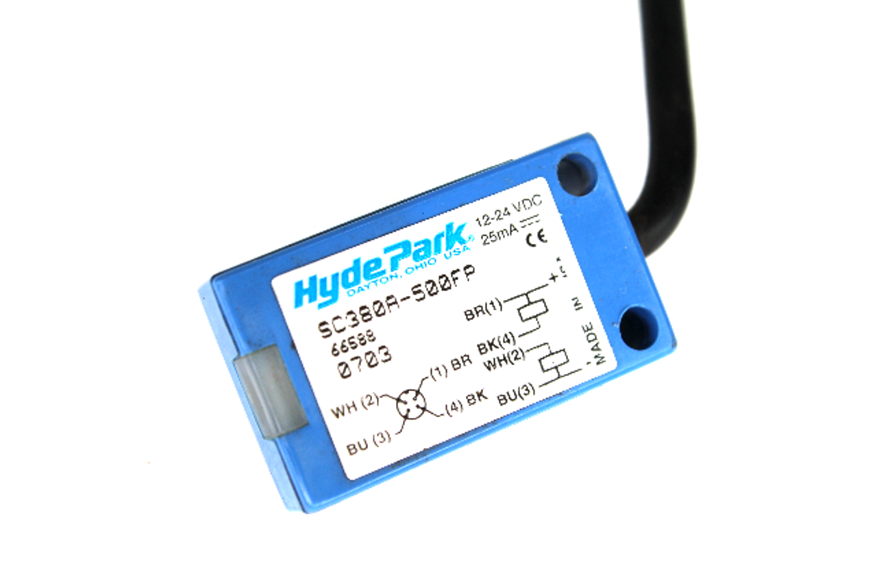 Hyde Park SC380A-500FP Ultrasonic Proximity Switch, 12-24 VDC, 25mA