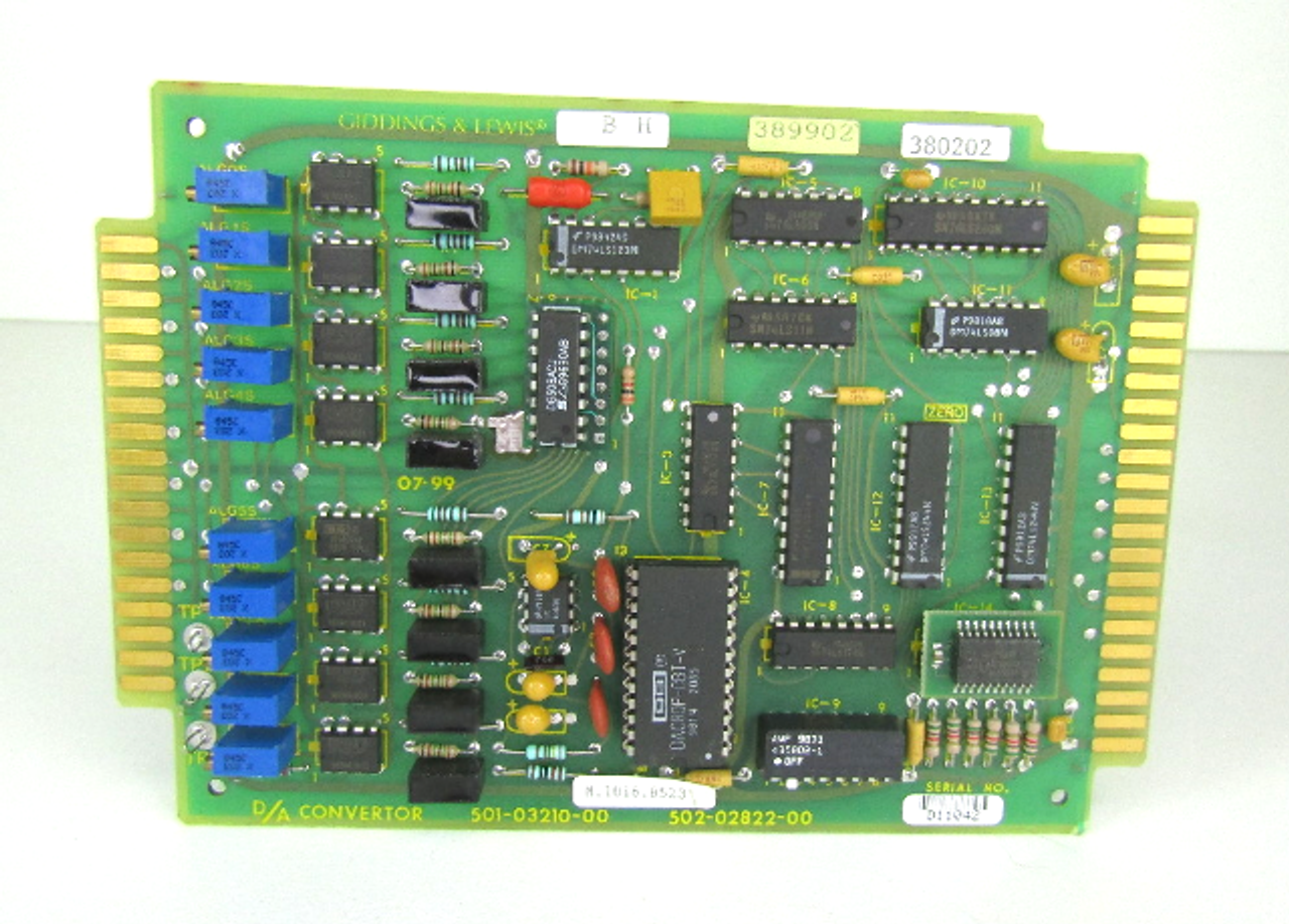 Giddings & Lewis 501-03210-00 / 502-02822-00 D/A Converter Board