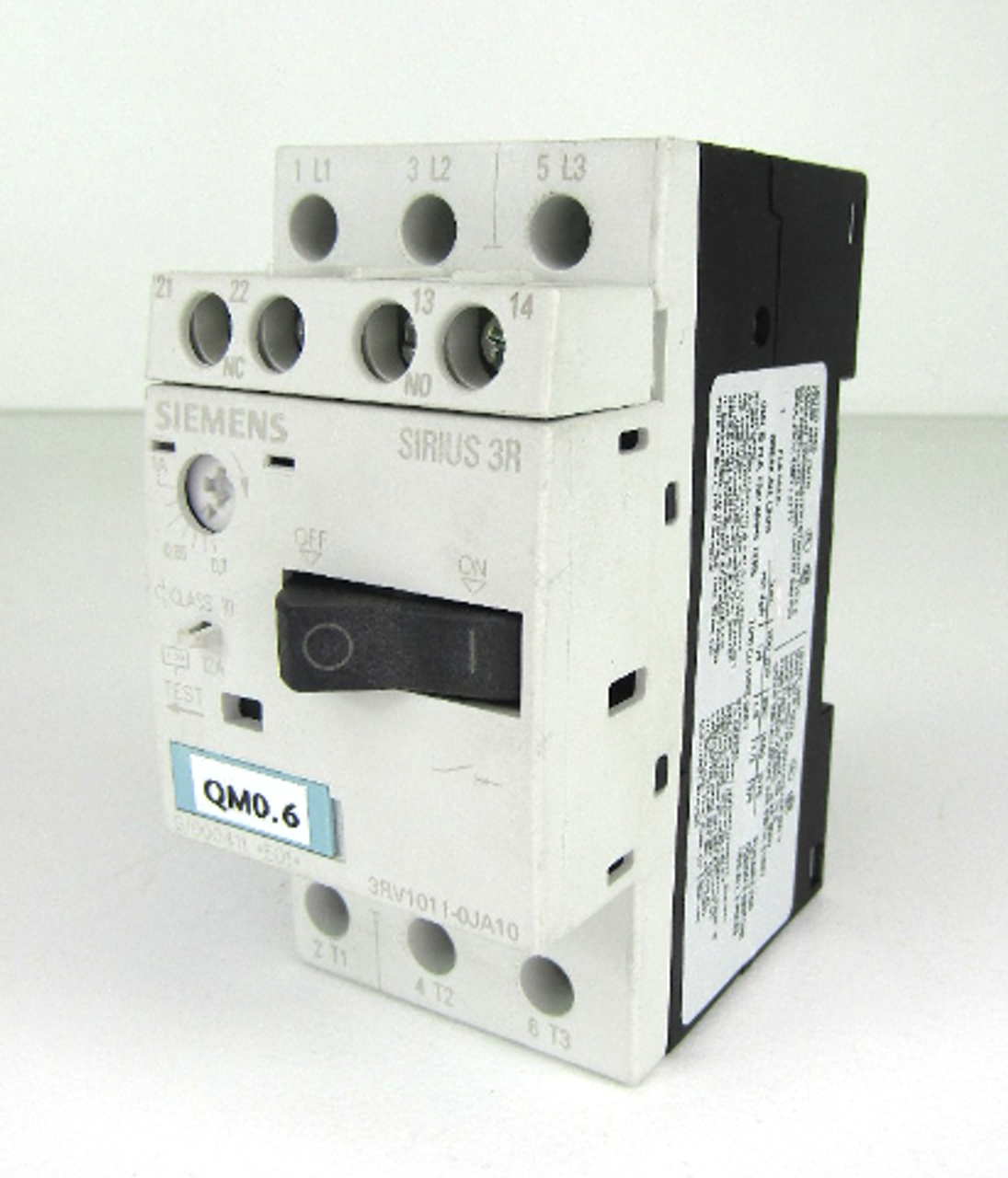 Siemens 3RV1011-0KA10 Manual Motor Controller, 16A