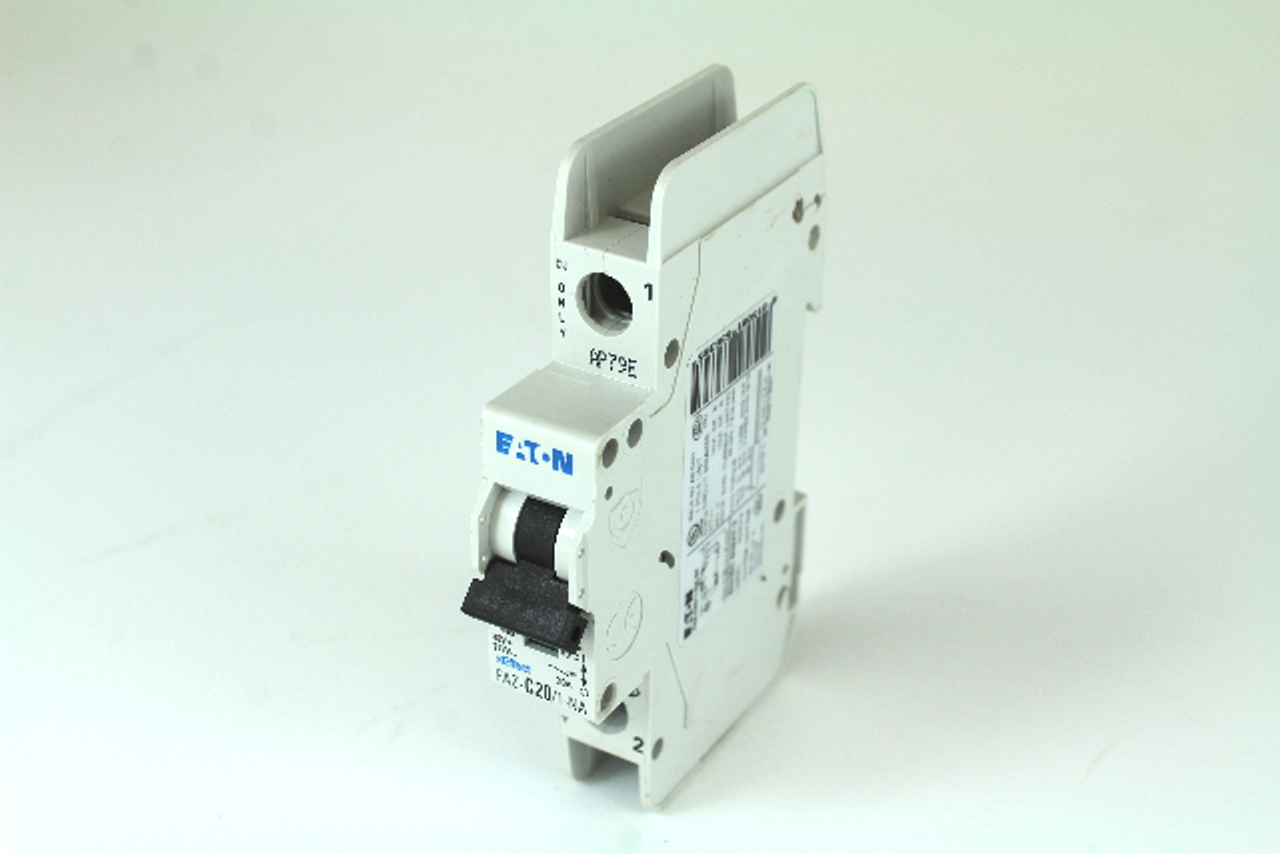 Eaton FAZ-C20/1-NA-SP Circuit Breaker, 1-Pole, 20 Amp, 240V, 50/60Hz