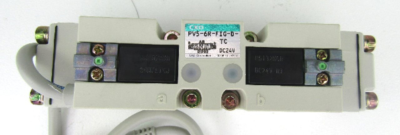 CKD PV5-6R-FIG-D-TC Pneumatic Solenoid Valve 24 Vdc 5 Port