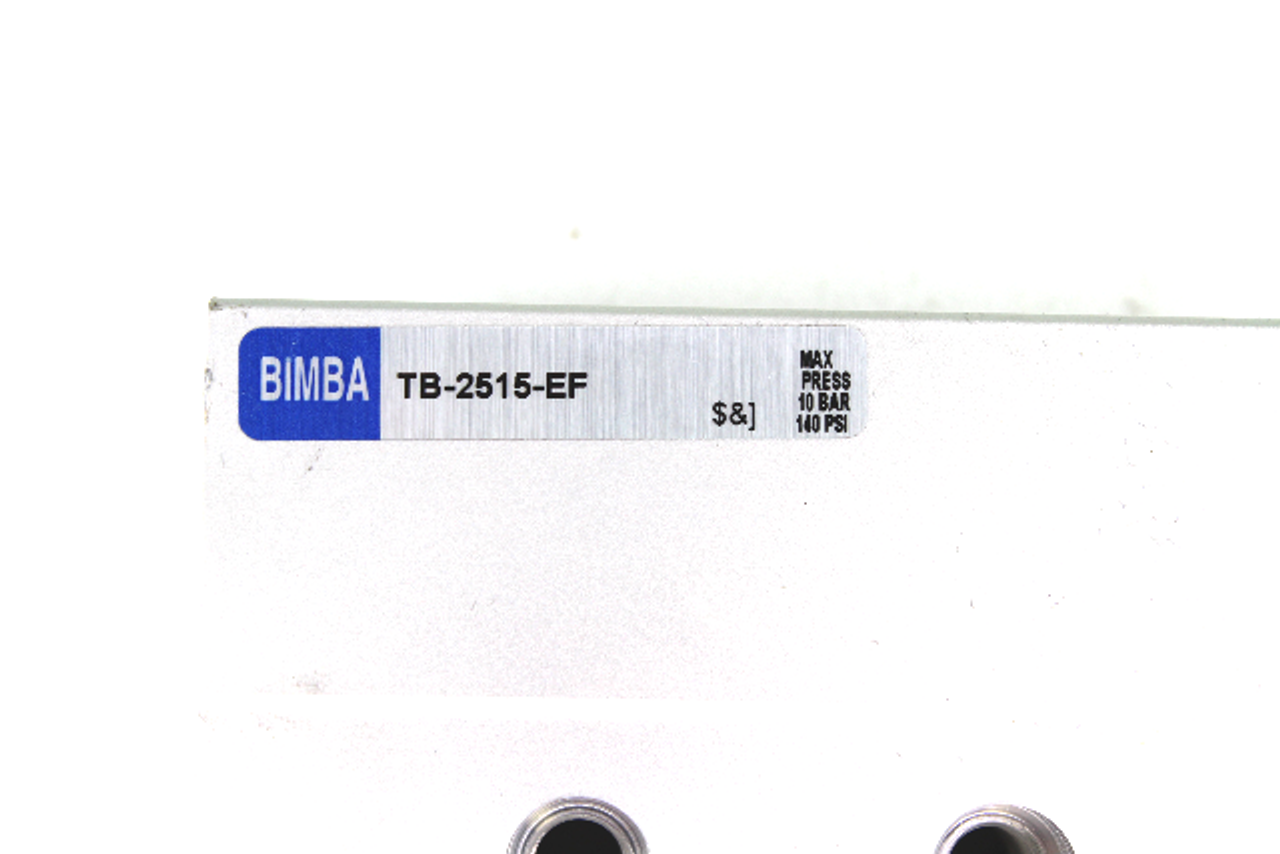 Bimba TB-2515-EF Pneumatic Cylinder, 25mm Bore, 15mm Stroke, 10 Bar, 140 PSI