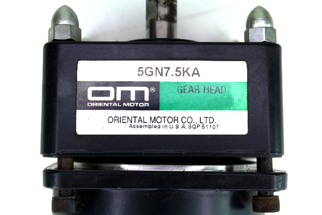 Oriental Motor 5IK40RGN-AW Speed Control Motor, 115V, 50/60Hz, 0.76 Amp w/ 5GN7.5KA Gear Head