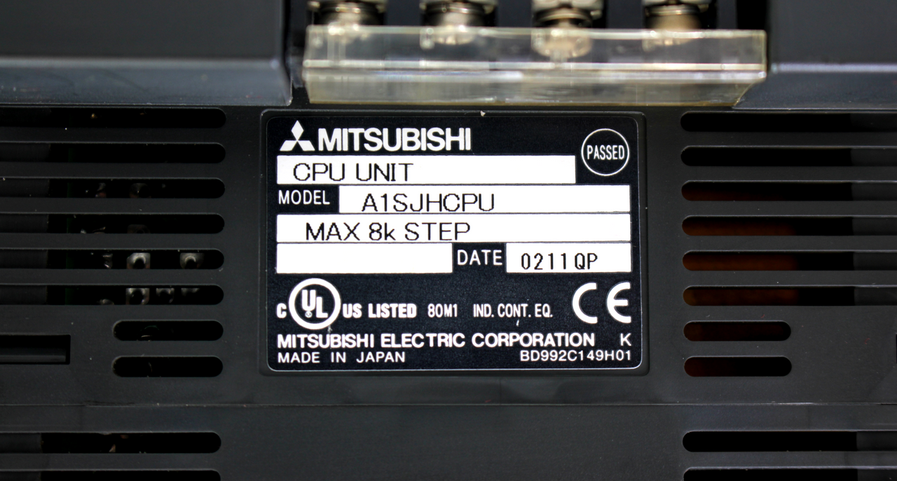 Mitsubishi A1SJHCPU CPU Unit with 5 Slot Rack 100-240V AC Input, 5V DC Output