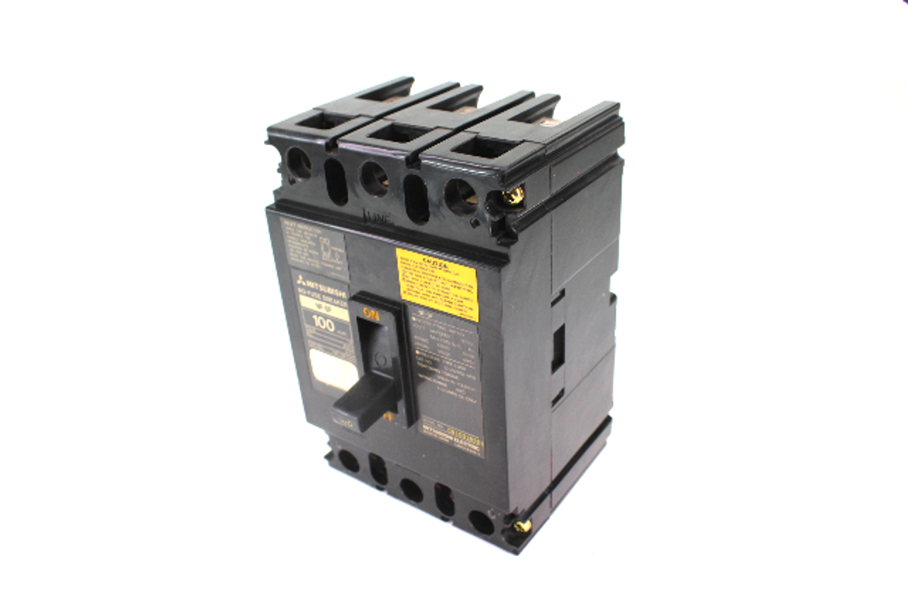 Mitsubishi NF-SF3100 No-Fuse Circuit Breaker, 100 Amp, 3-Pole, 480V AC