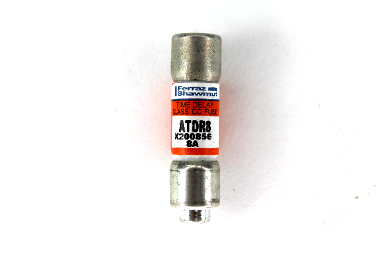 Ferraz Shawmut ATDR8 Time Delay Fuse, 8 Amp, 600V AC, 200kA, 300V DC, 100kA