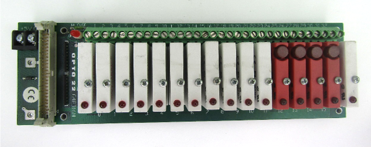 Opto 22 G4PB16H Control Board w/(12) G4 IDC5 & (4) G4 ODC5