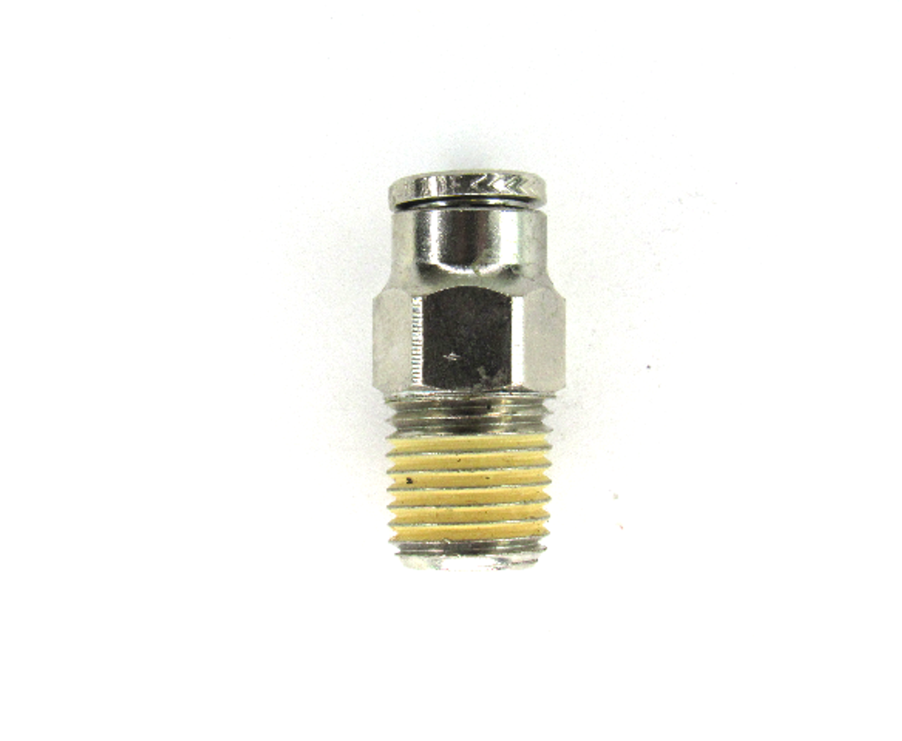 Norgren 124250528 Male Fitting Adapter, 5/16 x 1/4 NPTF, Nickel