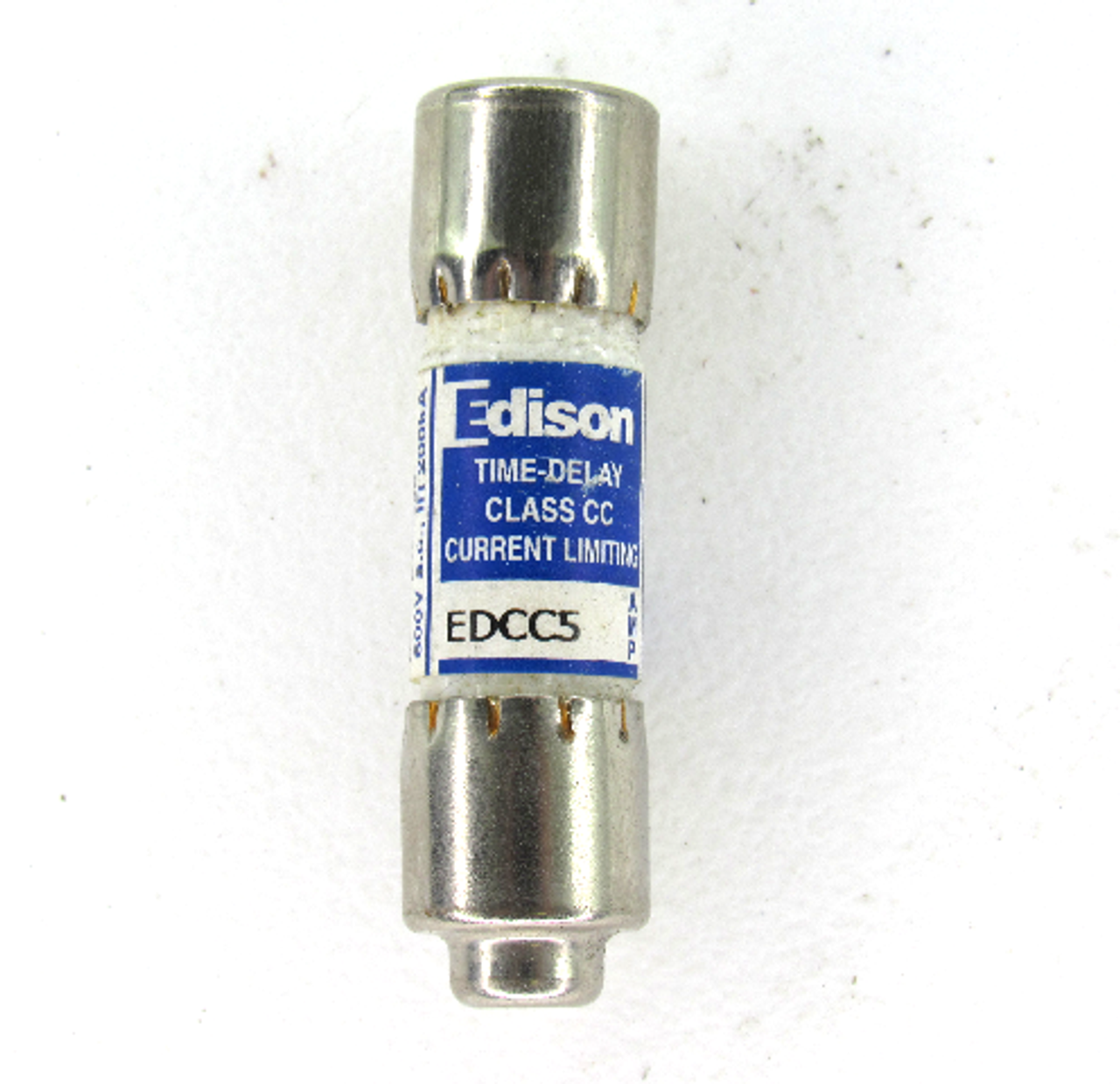 Edison EDCC5 Time-Delay Fuse, 5 Amp, 600V AC Current Limiting