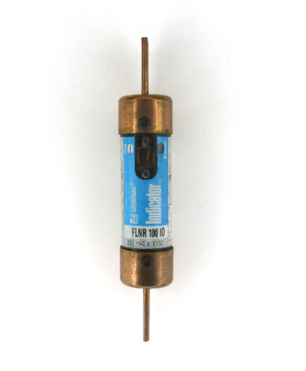 Littelfuse FLNR100ID Indicator Time-Delay Fuse, Current Limiting, Dual Element, 250V AC, 100 Amp