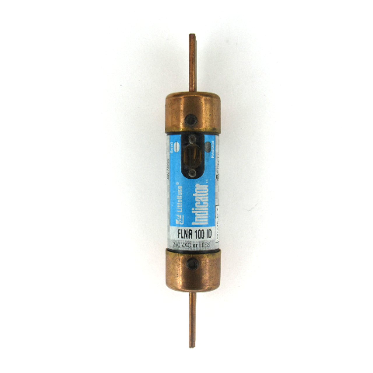 Littelfuse FLNR100ID Indicator Time-Delay Fuse, Current Limiting, Dual Element, 250V AC, 100 Amp