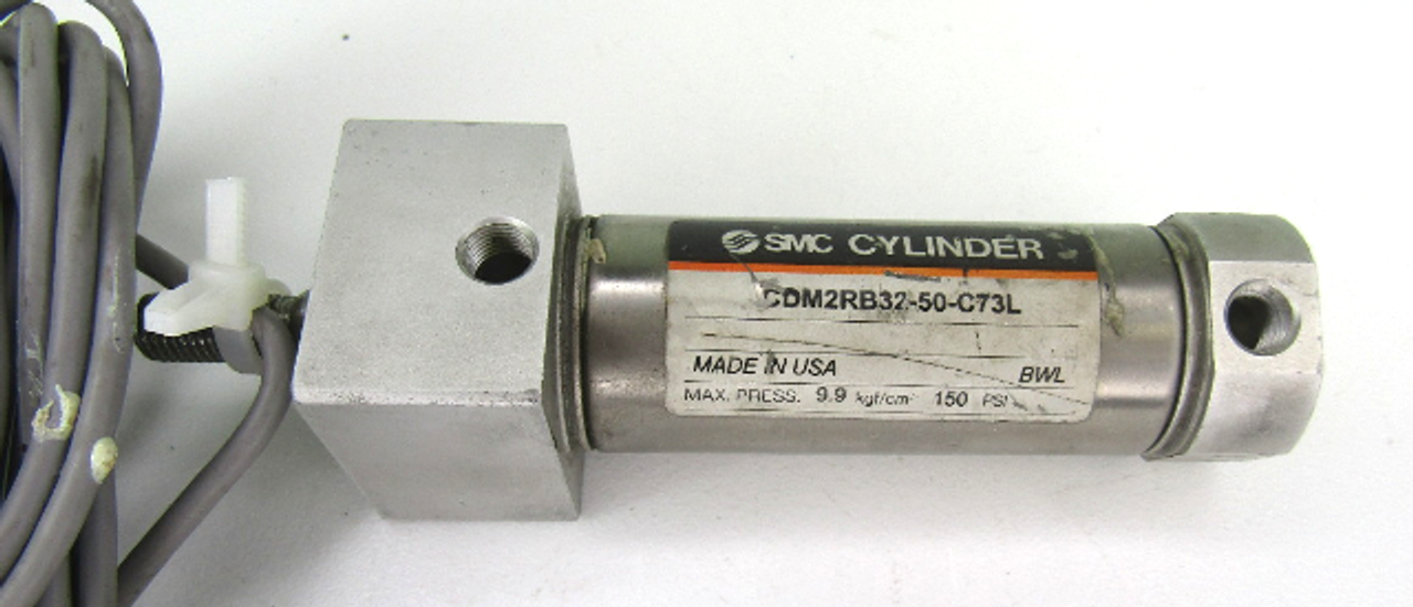 Smc CDM2RB32-50-C73L Pneumatic Cylinder, 32 MM Bore, 50 MM Stroke, 150PSI