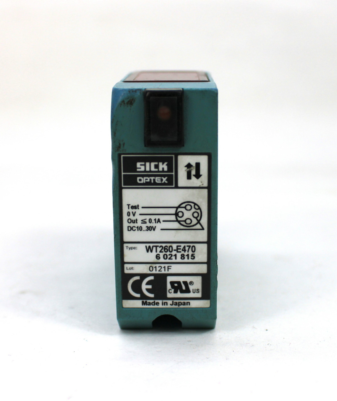 Sick WT260-E470 Optex Proximity Sensor, 1.5M Range, <0.1 Amp, 10~30V DC