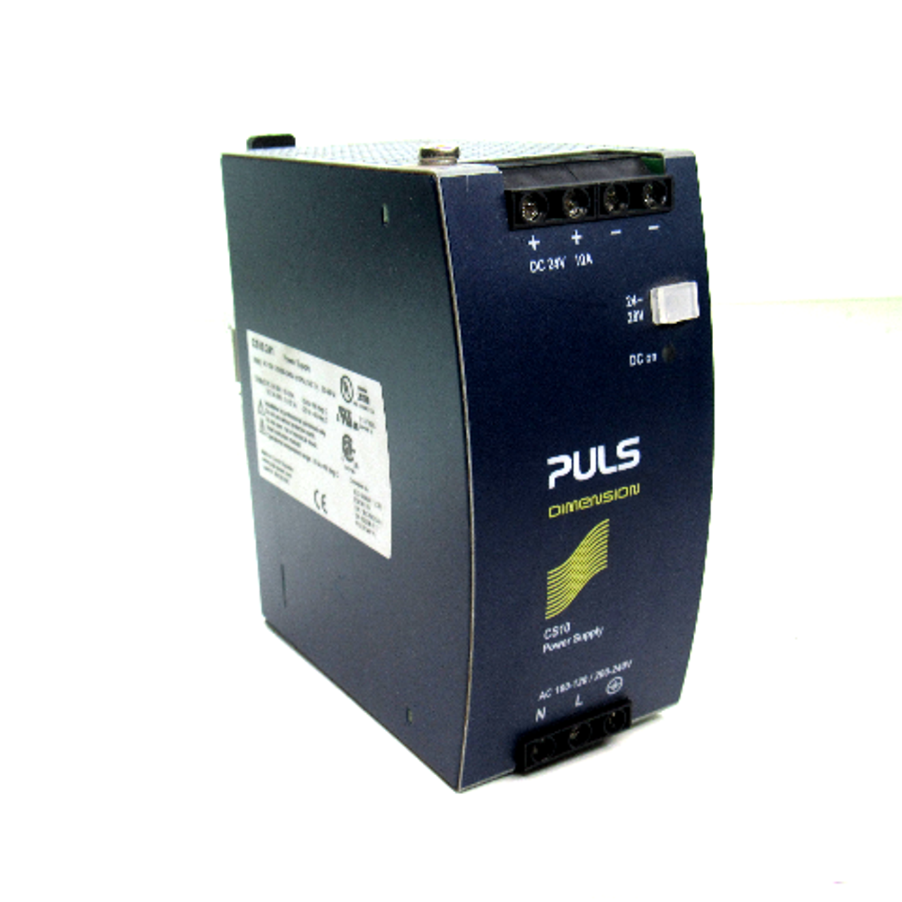 Puls Dimension CS10.241 DIN Rail Power Supply, 24V, 10A, 50/60 Hz