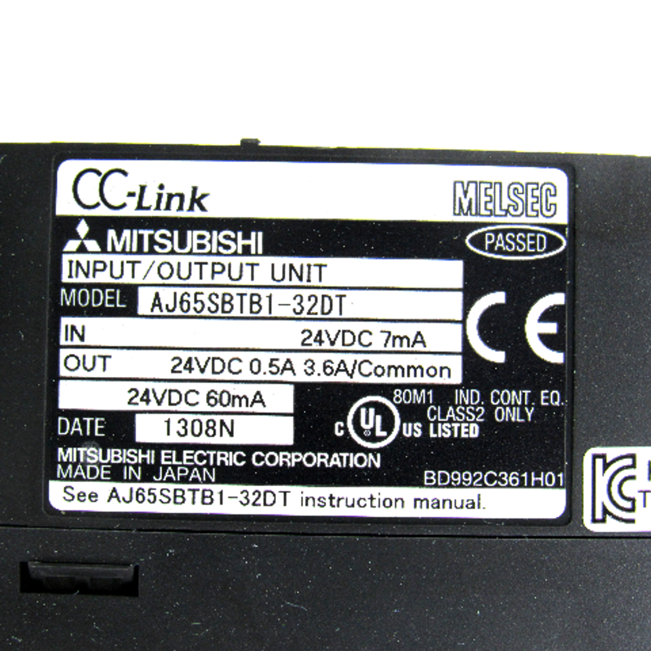 Mitsubishi AJ65SBTB1-32DT Input/Output Unit, 24V DC, 7mA, Output: 24V DC, 0.5A