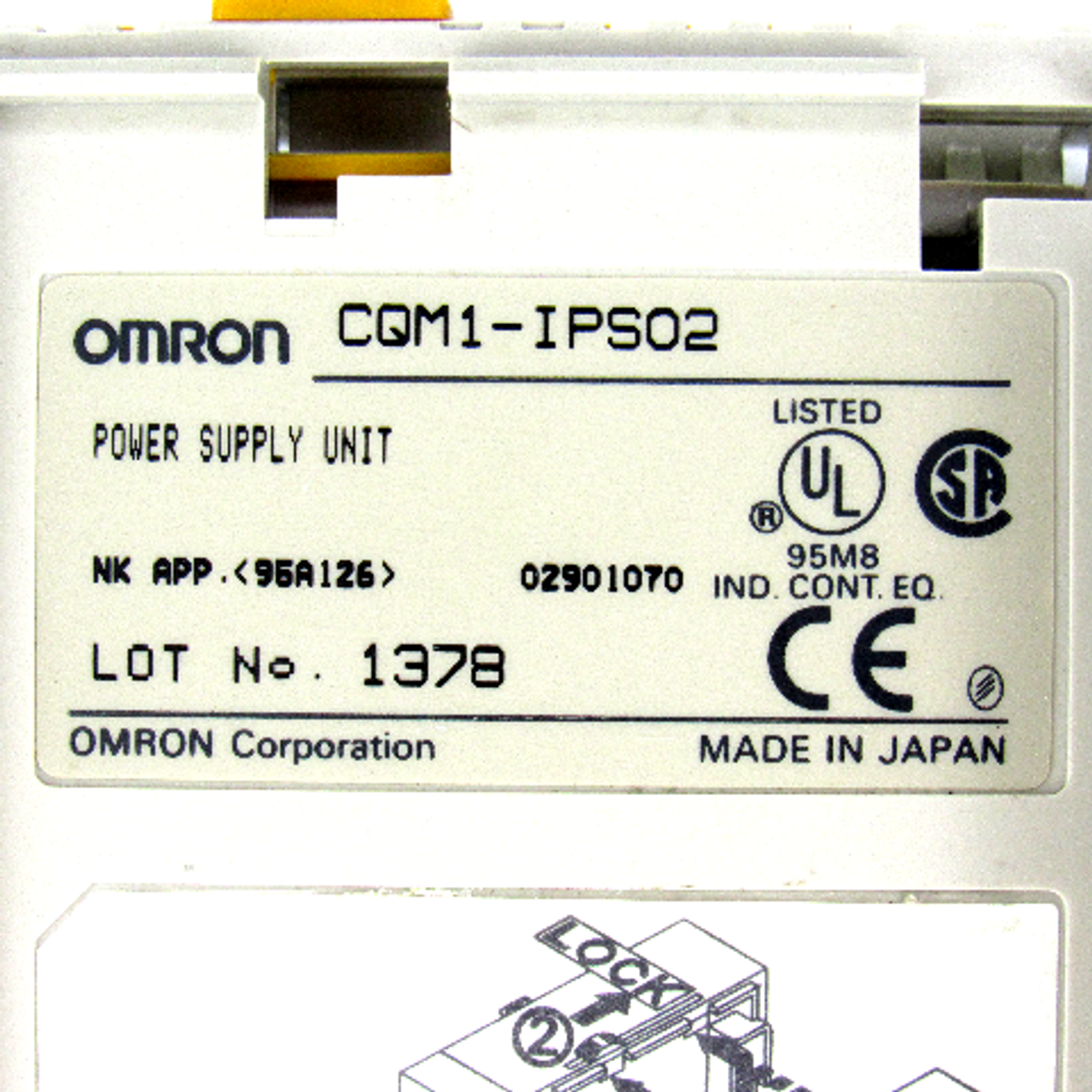 Omron CQM1-IPS02 Power Supply Module, Rack/DIN Mount, 5V DC, 950mA