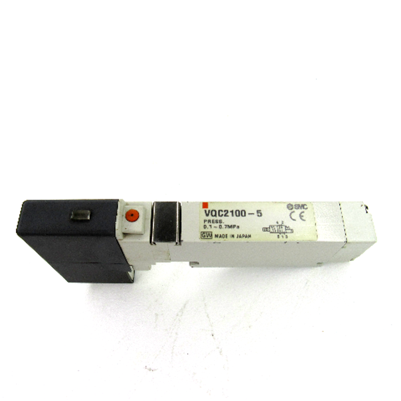 SMC VQC2100-5 Plug-in Solenoid Valve, 5-Port, 0.1~0.7MPa