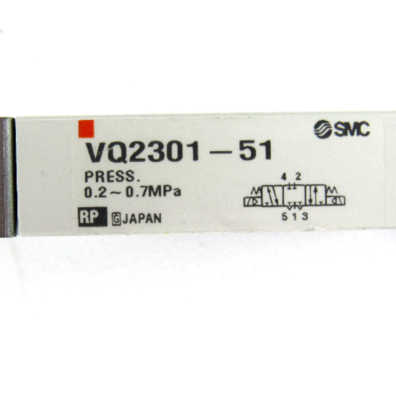 SMC VQ2301-51 Plug-In Solenoid Valve, 3/8" Pipe Size, 24V DC