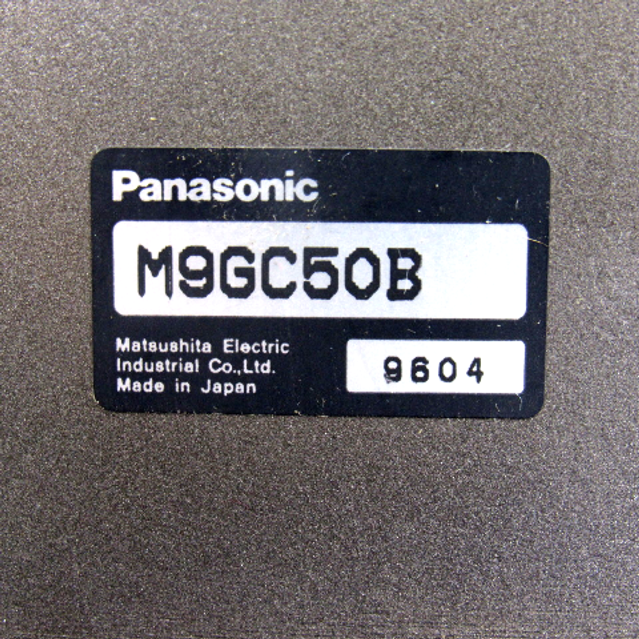 Panasonic M9MC60GBK4W1 Servo Motor, 4P, 60W, 3-Phase, 220V, 50Hz, 0.46A, 1375 RPM w/ M9GC50B Gear Head