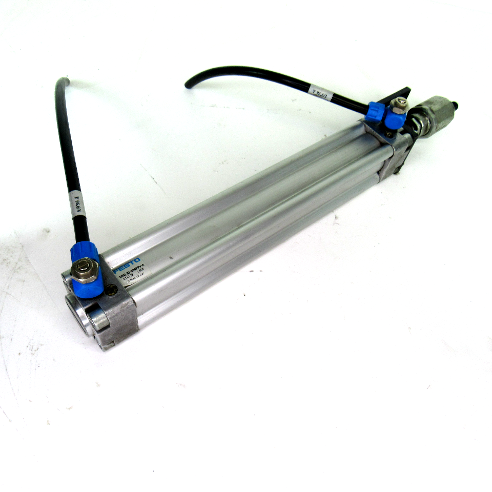 Festo DNU-32-200PPV-A Pneumatic Cylinder, Double Acting, 32mm Bore, 200mm Stroke, 12 Bar Max, 180 PSI
