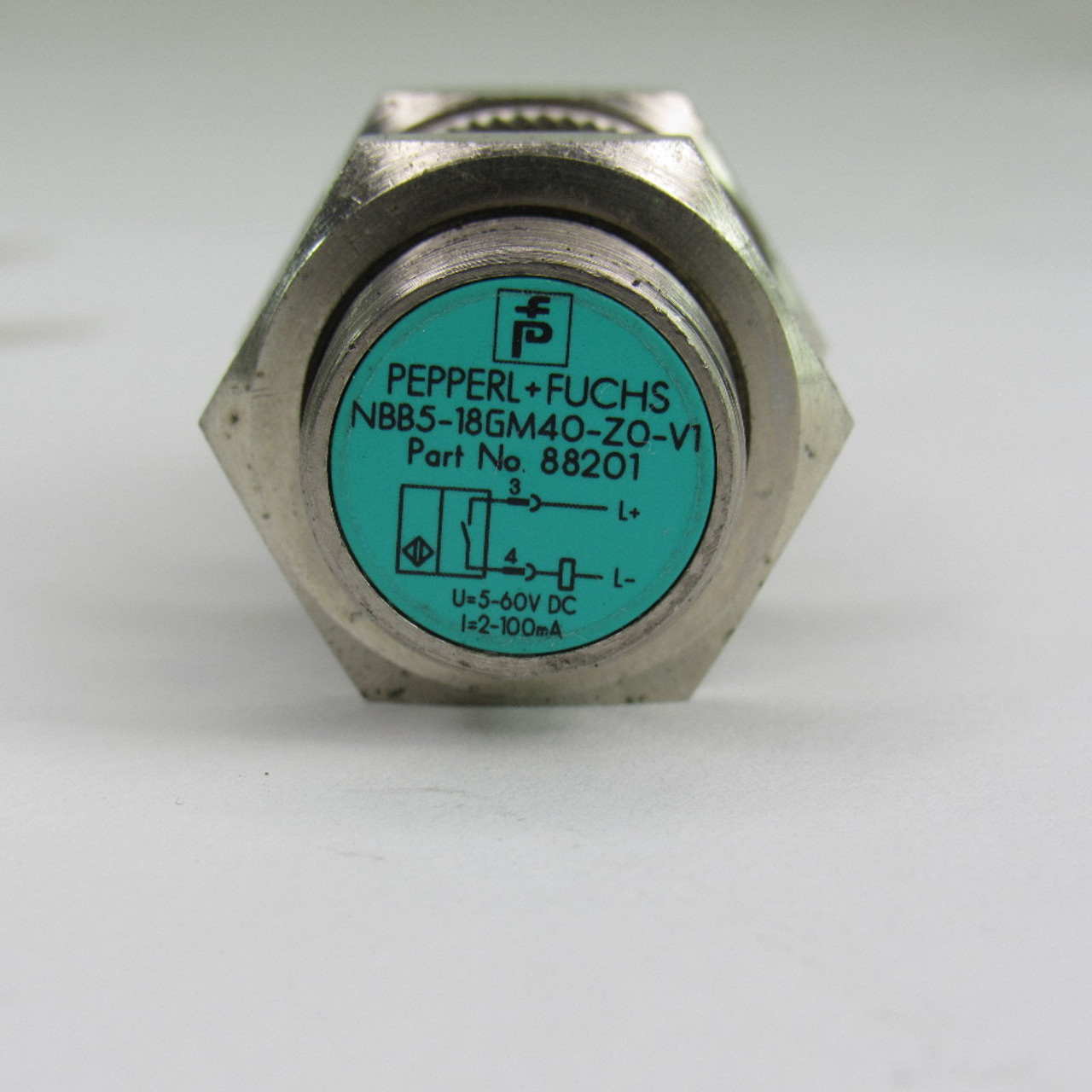 Pepperl+Fuchs NBB5-18GM40-Z0-V1 Inductive Proximity Sensor, 5-60V DC, 100mA