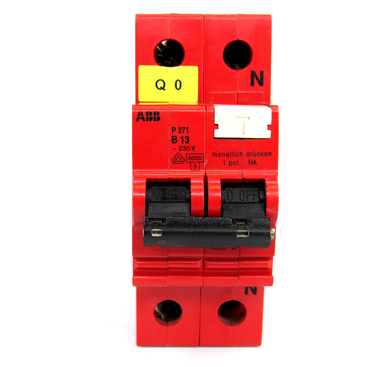 ABB P271 B13 Circuit Breaker, 2-Pole, 230V