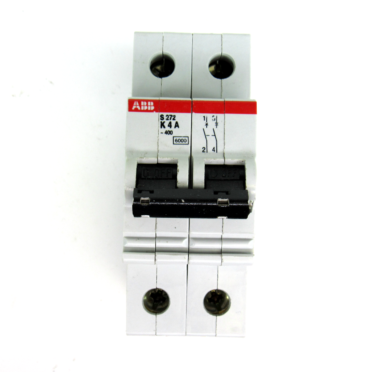 ABB S272 K4A Circuit Breaker, 4 Amp, 277/480V, 2-Pole