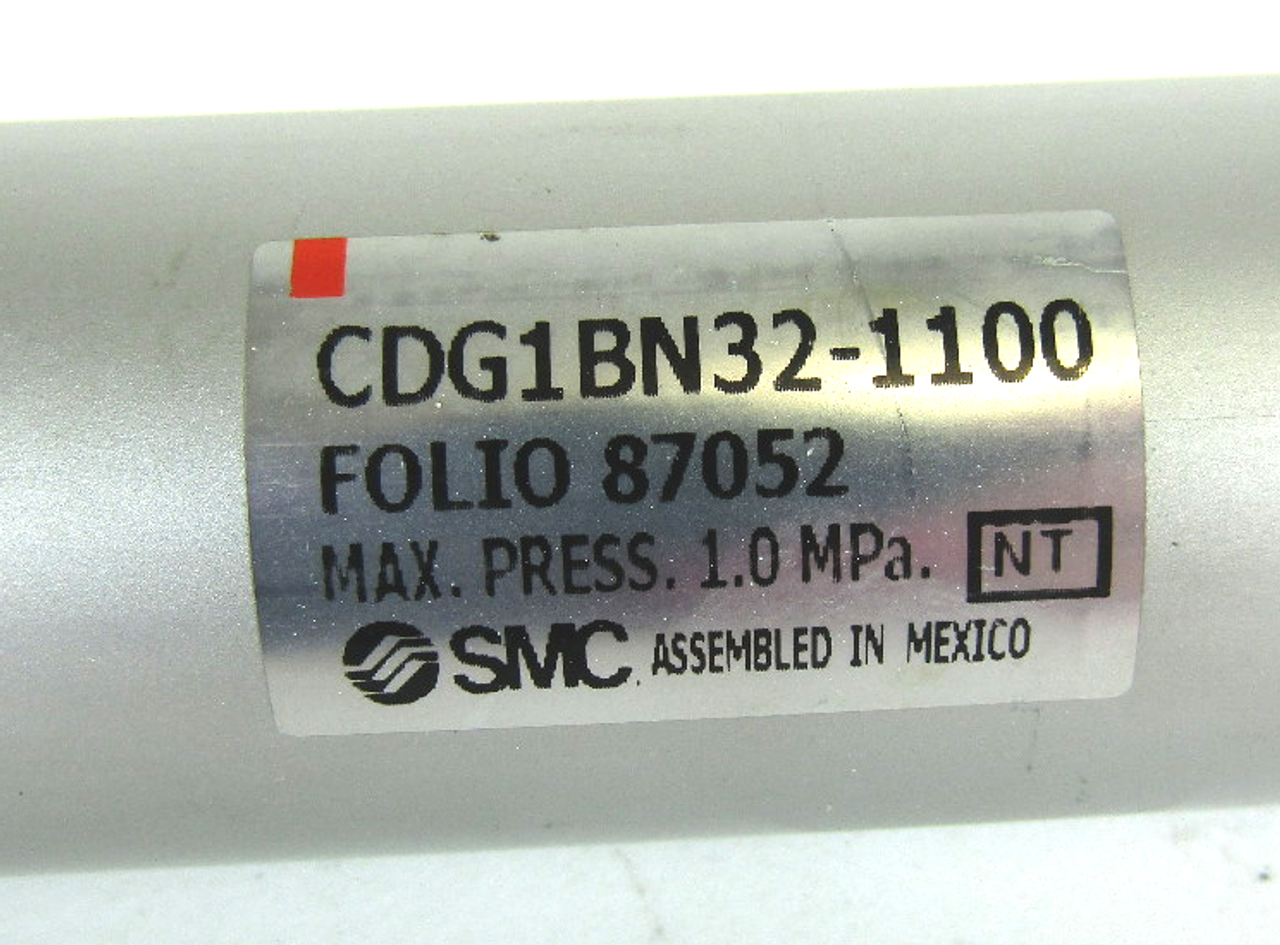 SMC CDG1BN32-1100 Pneumatic Roundline Cylinder, 1.0 MPa, 32mm Bore, 1100mm Stroke