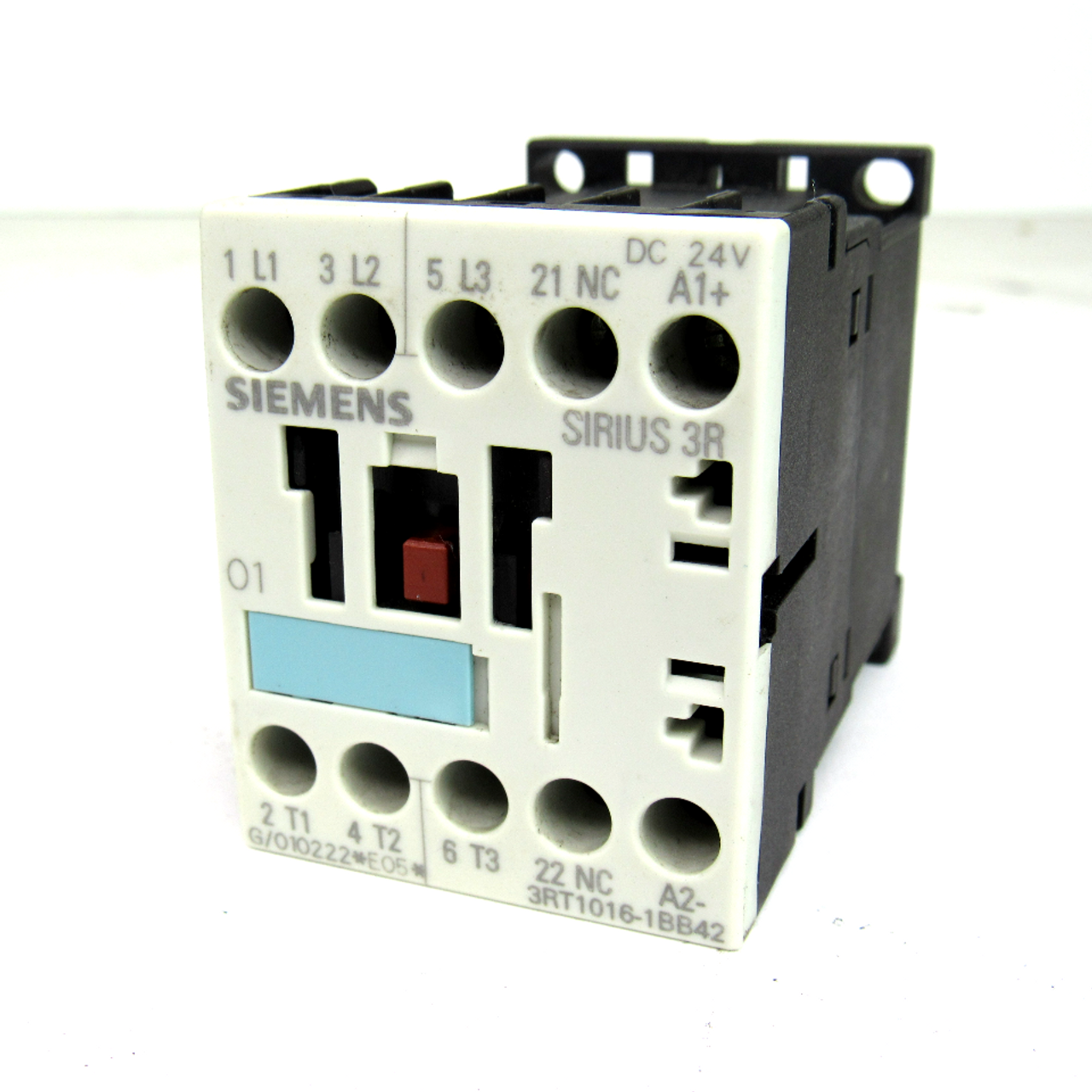 Siemens 3RT1016-1BB42 Sirius 3R Contactor, 20 Amp, 600V AC, 24V DC