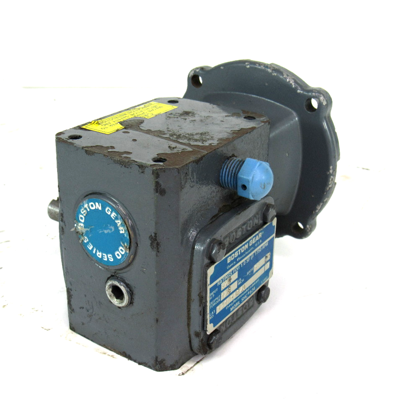 Boston Gear F71015B4J Speed Reducer, 1.0 SF @ 1750 RPM, 0.28 HP, Output Torque: 128 Lb. Inch, Ratio: 15:1