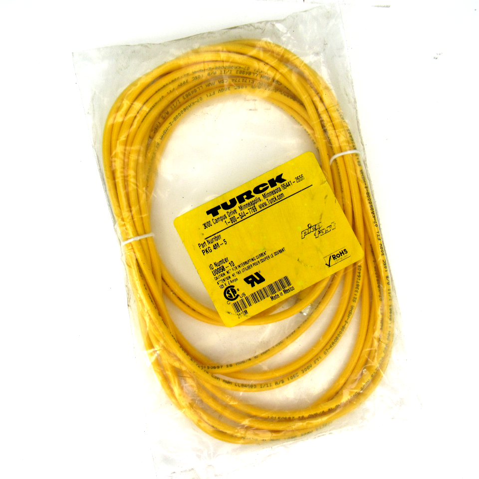 Turck PKG 4M-5 Actuator and Sensor Cordset, 125V, 2 Amp