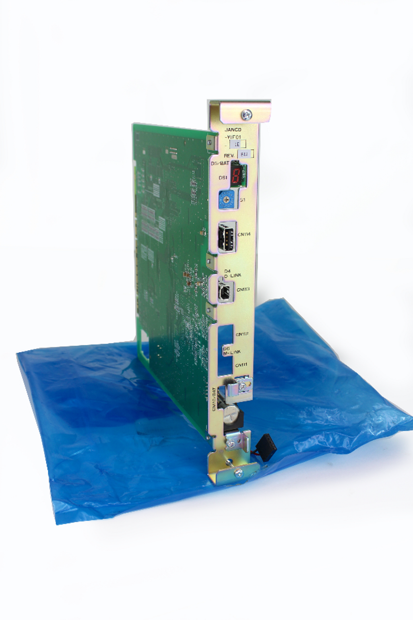 Yaskawa Electric JANCD-YIF01-1E Robot I/F Printed Circuit Board with Status Indicator Light, NEW