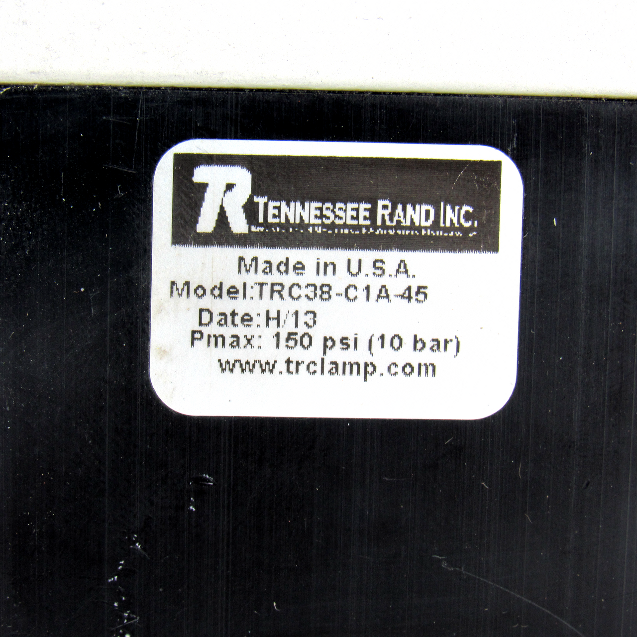 Tennessee Rand TRC38-C1A-45 Pneumatic Toggle Clamp, 38mm Bore, Used