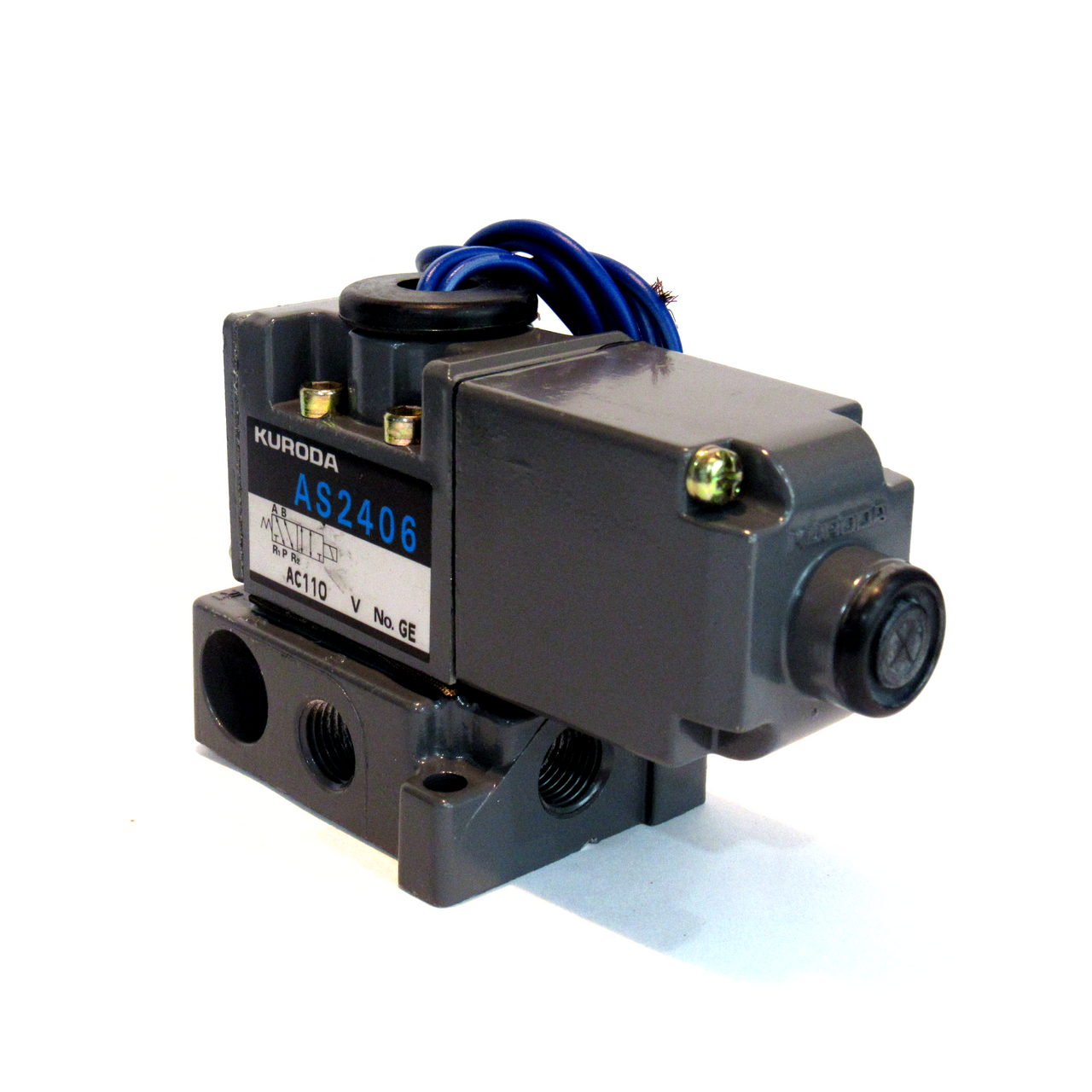 Kuroda AS2406 Solenoid Valve Assembly, 110V AC, NEW