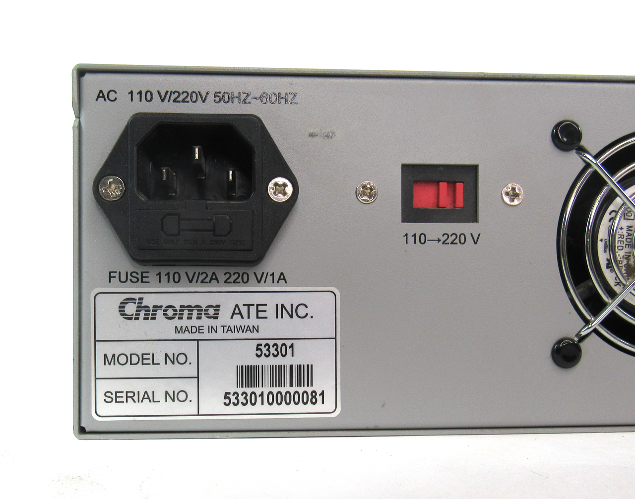 Chroma 53301 Solar Cell I-V Tester 110V/220Vac