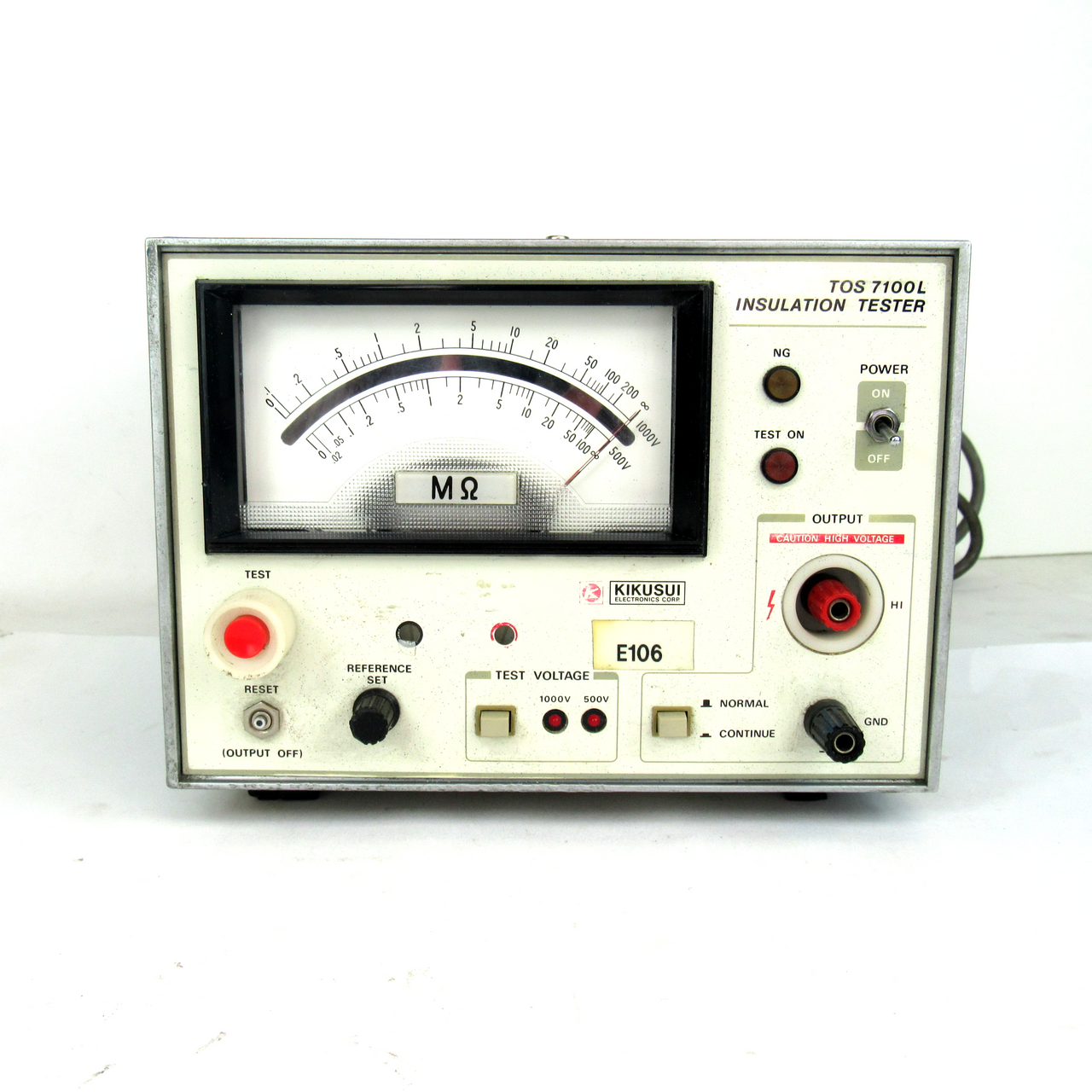 Kikusui TOS 7100L Insulation Resistance Tester, 500/1000V