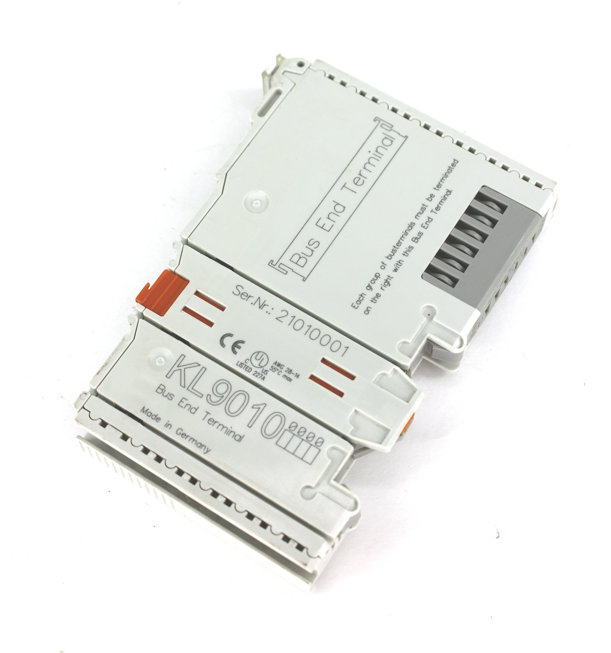 Beckhoff KL9010 Embout Terminal Bus - Borne D'occasion En Bon état Fonctionnel