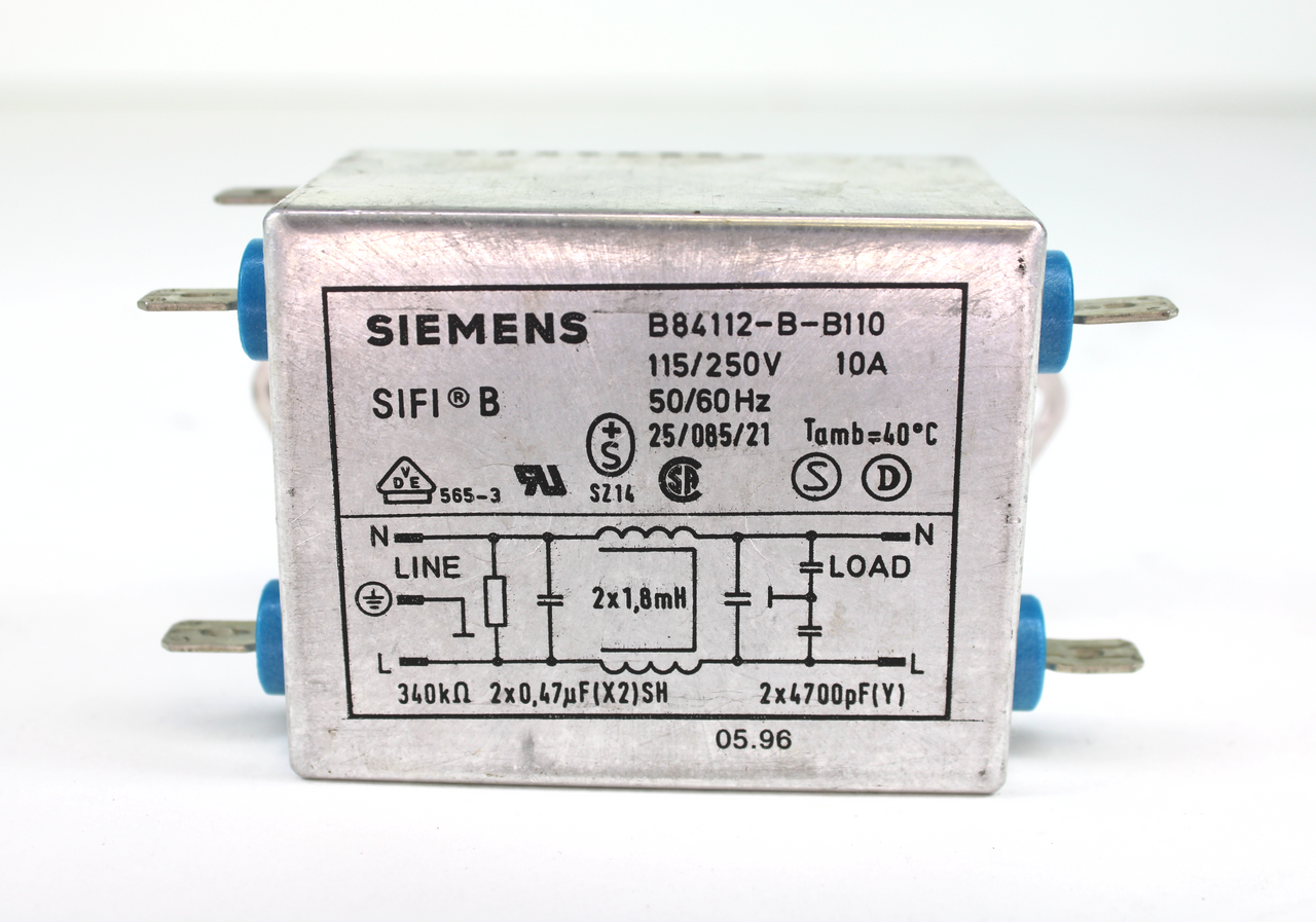 wekelijks Middel Coöperatie Siemens B84112-B-B110 Line Filter 250V-10A