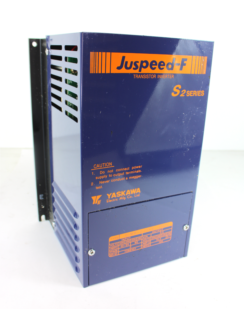 Yaskawa Juspeed-F Series S2 CIMR-G22AS2-2001 Transistor Inverter