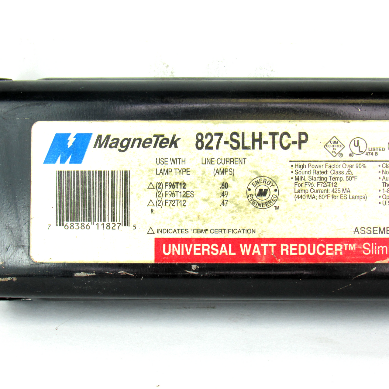 MagneTek 827-SLH-TC-P Universal Watt Reducer Slimline Ballast, 277V