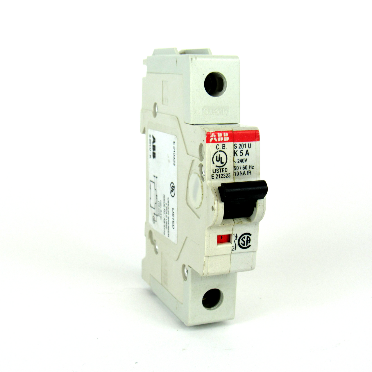 ABB S 201 U K 5 A Circuit Breaker, 240V AC, 5 A
