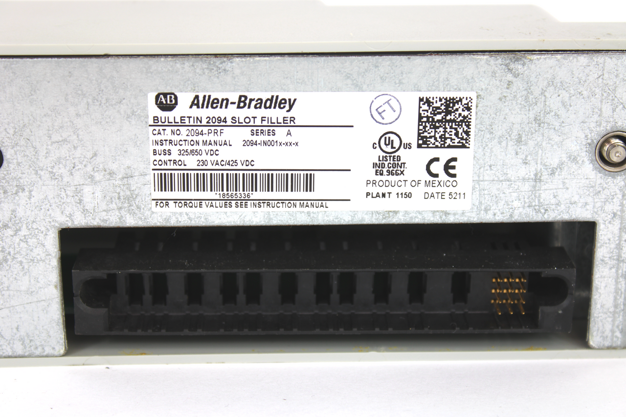 Allen Bradley 2094-PRF Kinetix 6000 Slot Filler 230-360 Vac Series A