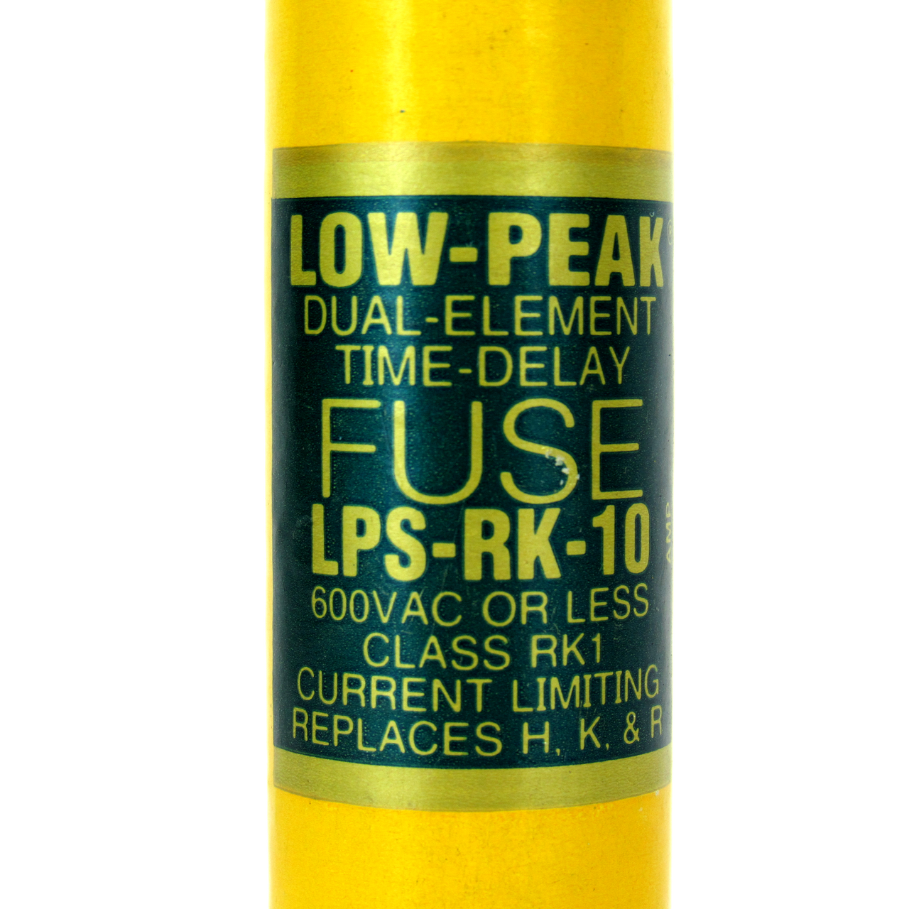 Cooper Bussmann LPS-RK-10 Dual-Element Time-Delay Fuse, 600V AC, 10 Amp